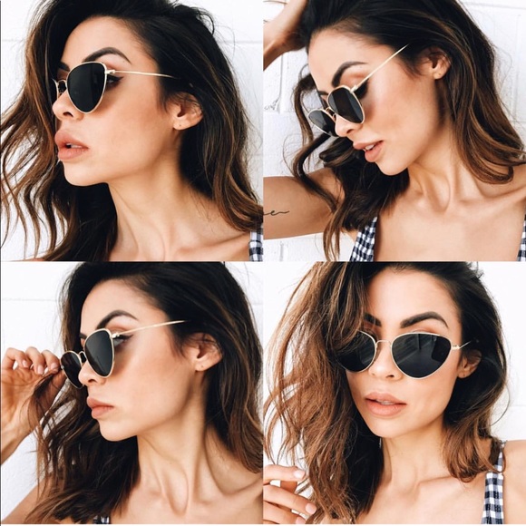 😎Brand New Black Cat Eye Retro Sunglasses 😎 - Picture 5 of 7